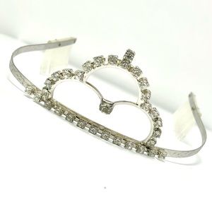 Silver Rhinestone Bridal Crown Princess Tiara